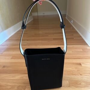 Master Queen Black Leather Tote Should Bag